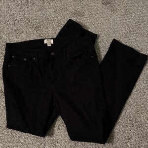 J Crew Women's Black Boot leg Jeans